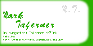 mark taferner business card